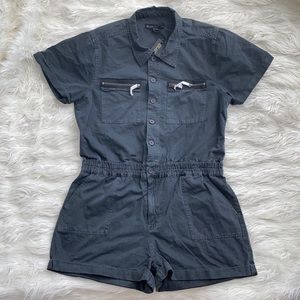 Blank NYC | Button Front Shorts Jumpsuit